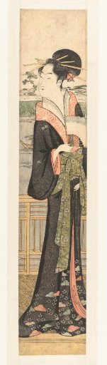 Courtesan on a balcony