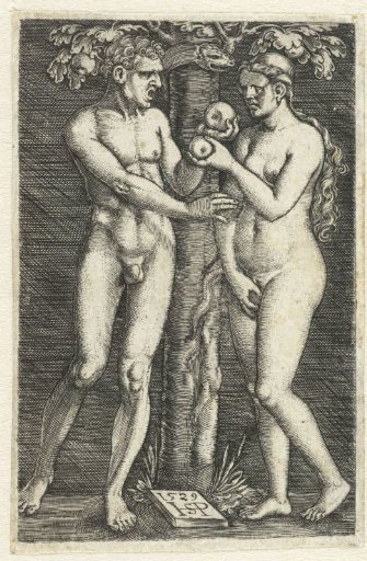 Temptation of Adam and Eve in Paradise