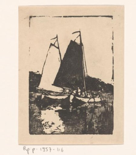 Two sailing ships