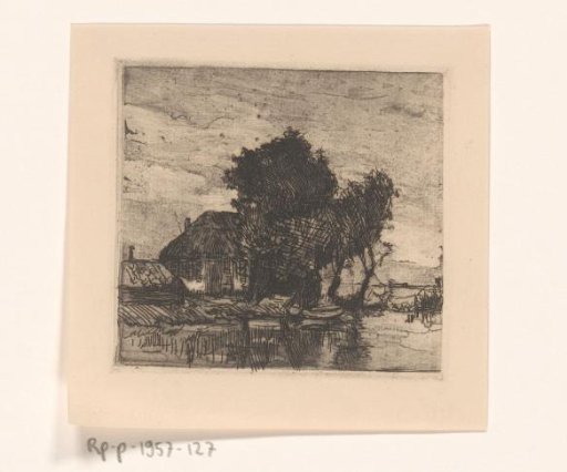 Farmhouse by a Pond