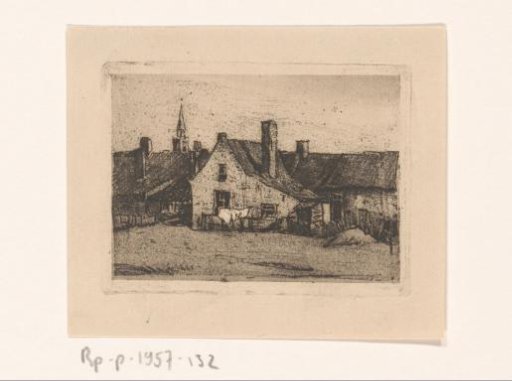 Houses and Church Tower