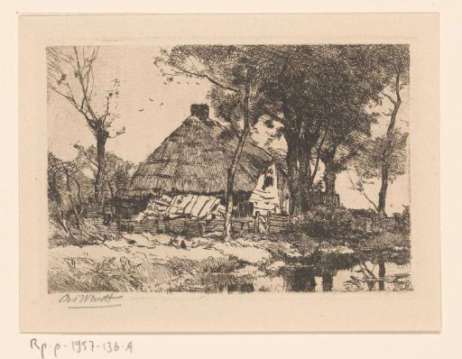 Farmhouse by a Pond