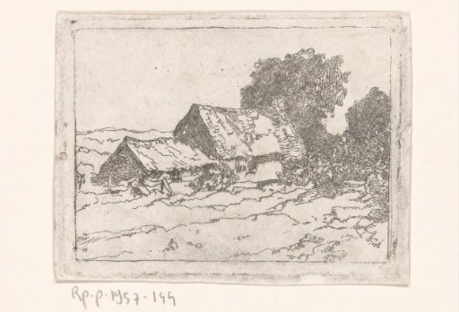 Farmhouse in a Hilly Landscape