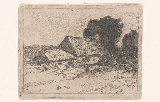 Farmhouse in a Hilly Landscape