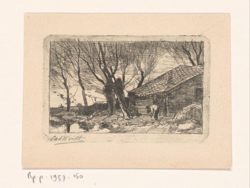 Farmer on his farmyard