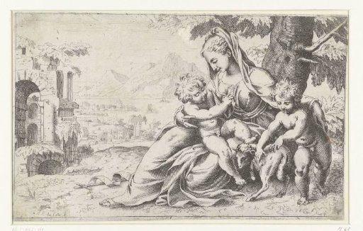 Mary with the Christ Child and Little John the Baptist