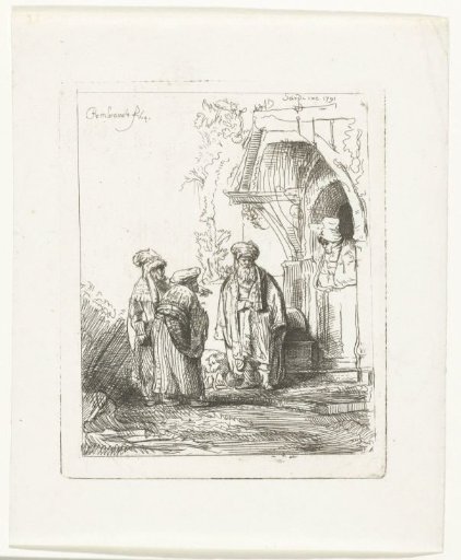 Three Oriental figures