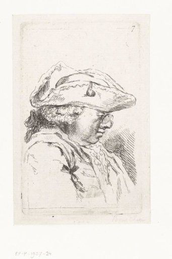 Head of a Man with Spectacles and a Tricorne