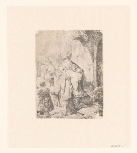 Abraham casting out Hagar and Ishmael