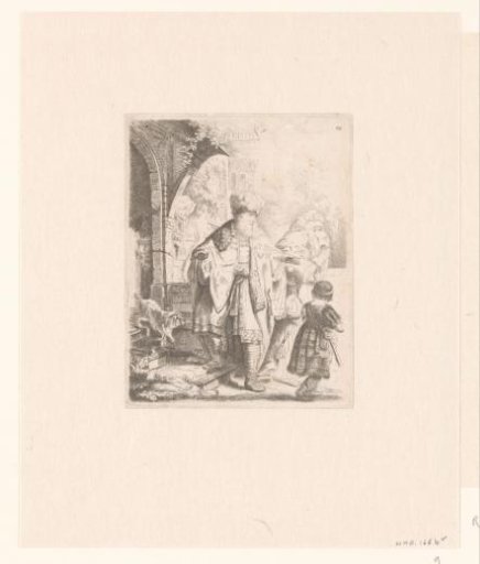 Abraham casting out Hagar and Ishmael