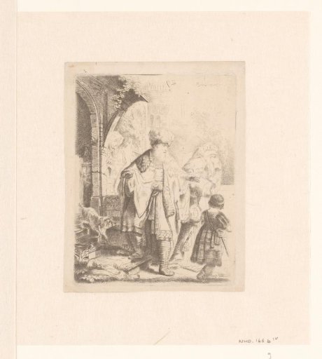 Abraham casting out Hagar and Ishmael