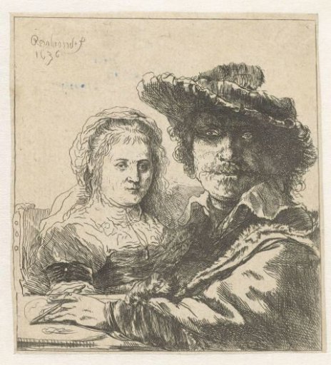 Self-portrait with Saskia