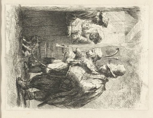 The strolling musicians