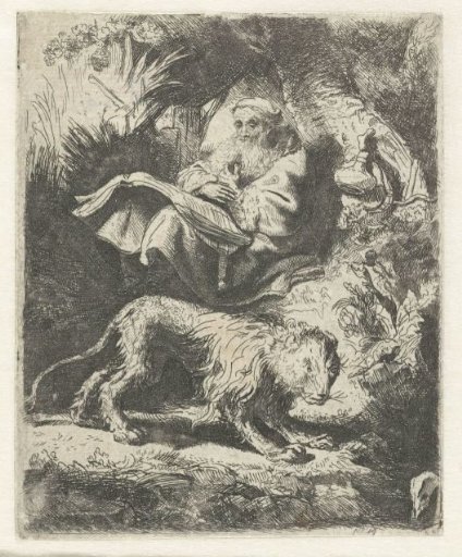 Saint Jerome reading