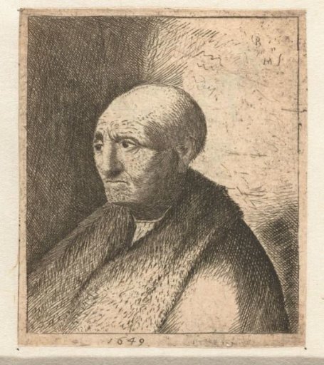Bald man in a fur cloak