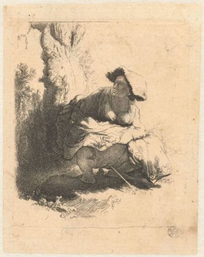 A woman making water