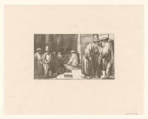 Jews in the synagogue