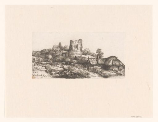 Landscape with a square tower