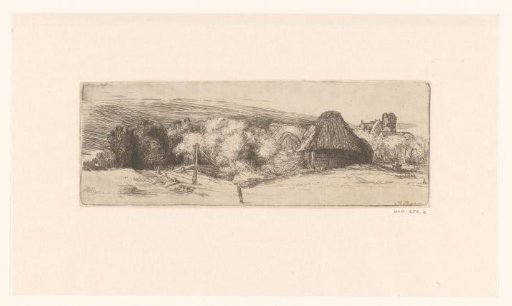 Landscape with a farm building and the 'house with the tower'