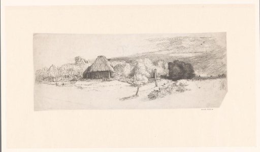 Landscape with a farm building and the 'house with the tower'
