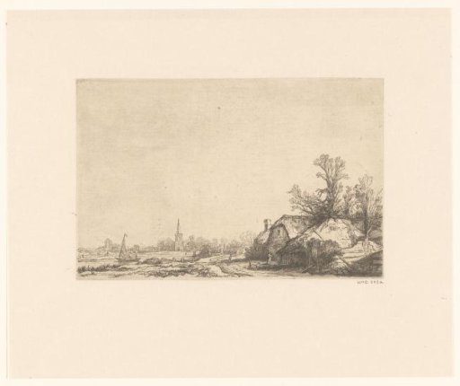Cottage beside a canal with a view of Ouderkerk