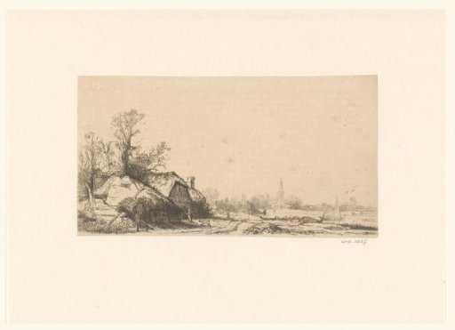 Cottage beside a canal with a view of Ouderkerk