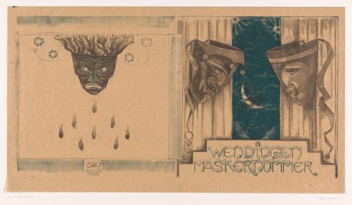 Cover design for: Wendingen, Mask Issue, 1920