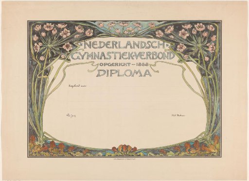 Diploma of the Dutch Gymnastics Union