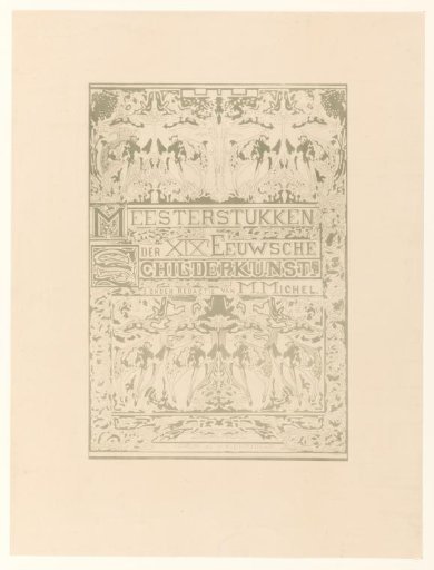 Title page for: M. Michel, Masterpieces of 19th-century painting