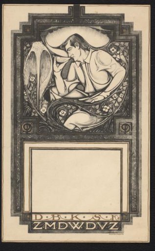 Calendar painting for a calendar for 1919