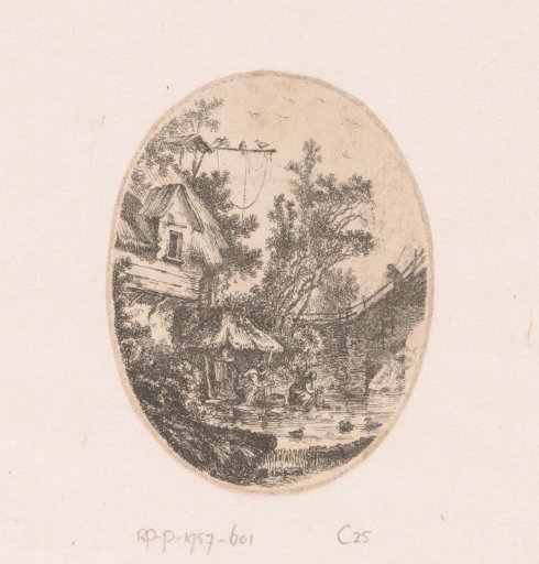 View of a river where women are doing laundry