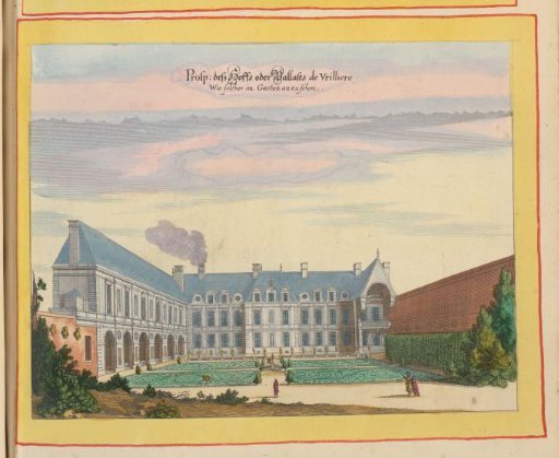 View of the garden of the Hôtel de La Vrillière