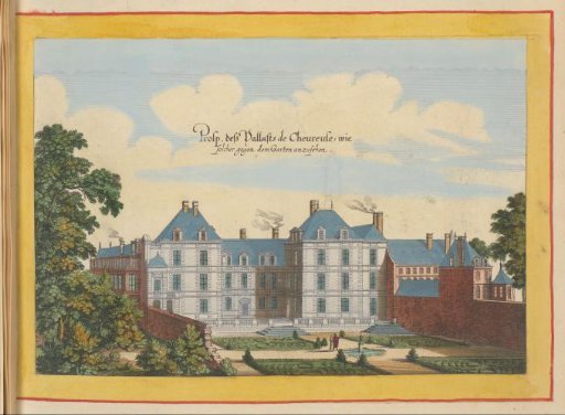 View of the Hôtel de Chevreuse from the gardens