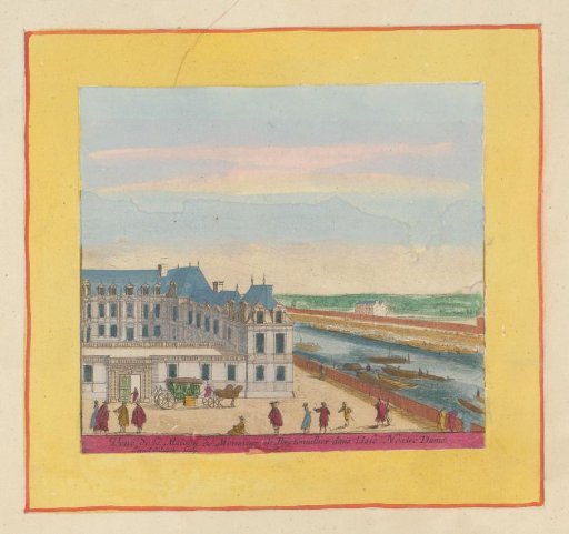 View of the Hôtel de Bretonvilliers in Paris