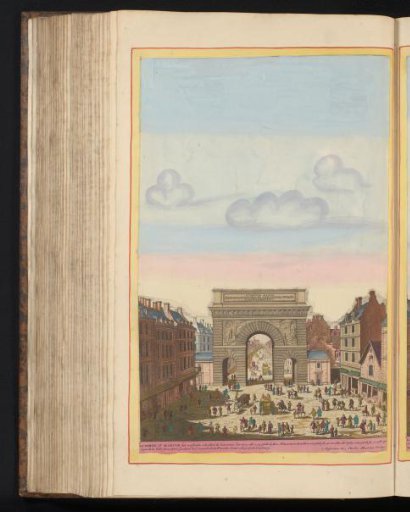 View of the Porte Saint-Martin in Paris