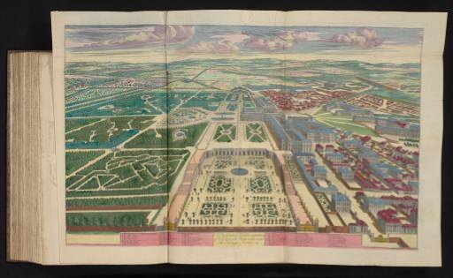 Plan of the palace and gardens of Versailles