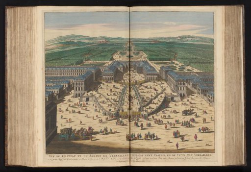 View of the palace and gardens of Versailles