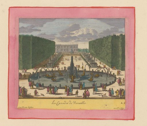Cascades in the gardens of Versailles