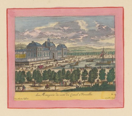 Menagerie of Versailles on the side of the Grand Canal