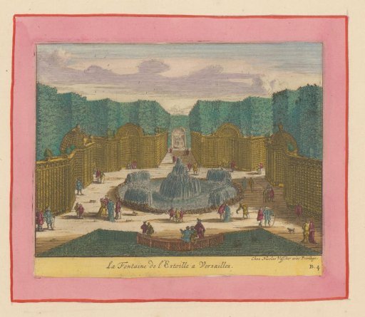 Fountain in the Star Forest in the gardens of Versailles
