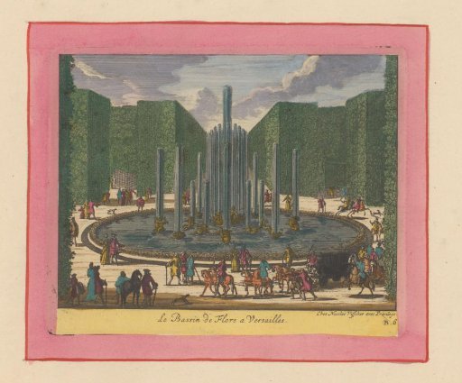 Basin of Flora in the gardens of Versailles