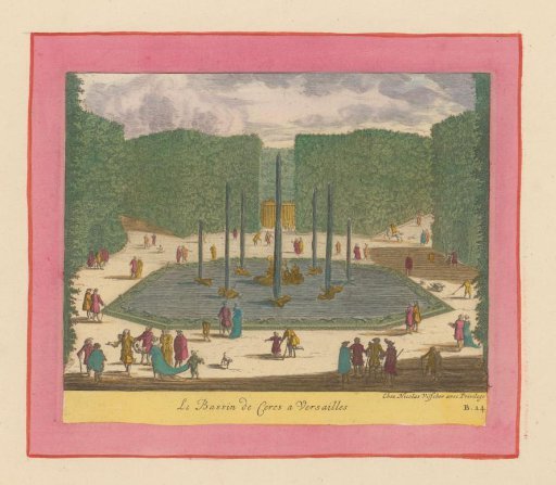 Basin and fountains of Ceres in the gardens of Versailles