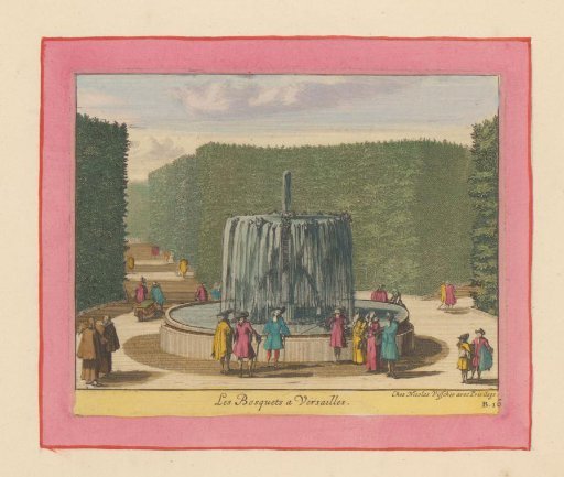Fountain in the bosquets of the gardens of Versailles