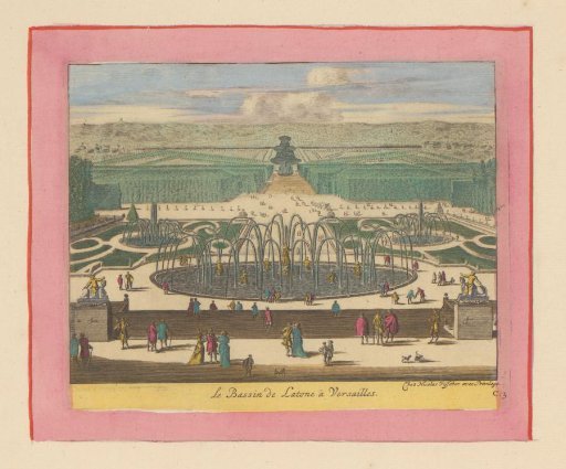 Basin and fountain of Latona in the gardens of Versailles
