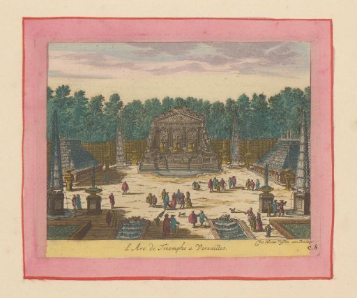 Triumphal arch in the gardens of Versailles