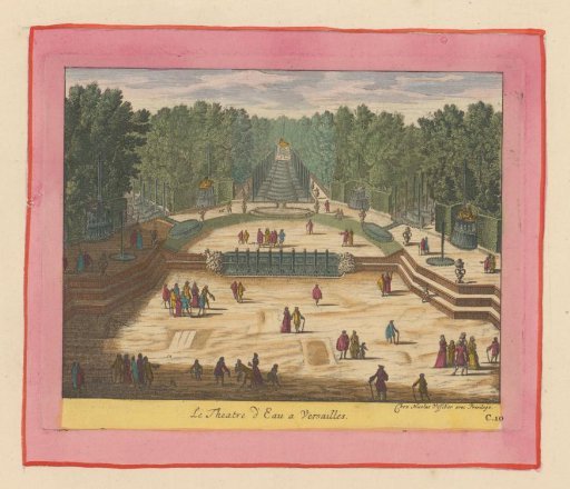 Water theatre in the gardens of Versailles