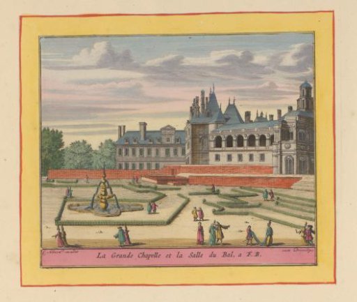 View of the Grande Chapelle and the Salle de Bal of the Palace of Fontainebleau
