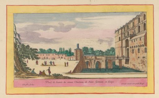 View of the drawbridge to the old castle of Saint-Germain-en-Laye