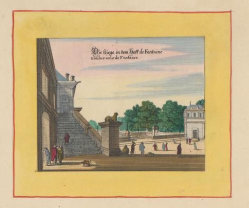 Staircase to the Palais de Fontainebleau