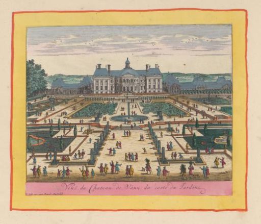 View of Château de Vaux-le-Vicomte from the garden side